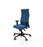 Piqueras y Crespo Albacete XL sincro similpiel azul claro brazos 1D base nailon ruedas 65mm engomadas