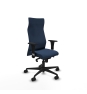 Piqueras y Crespo Albacete XL sincro similpiel azul marino brazos 1D base nailon ruedas 65 mm nailon