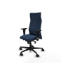 Piqueras y Crespo Albacete XL sincro similpiel azul marino brazos 1D base nailon ruedas 65 mm nailon