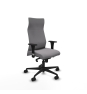 Piqueras y Crespo Albacete XL sincro similpiel gris brazos 1D base nailon ruedas 65 mm nailon