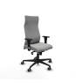 Piqueras y Crespo Albacete XL sincro similpiel gris claro brazos 1D base nailon ruedas 65mm engomadas