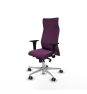 Piqueras y Crespo Albacete XL sincro similpiel morado brazos 1D base aluminio ruedas 65mm engomadas