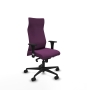 Piqueras y Crespo Albacete XL sincro similpiel morado brazos 1D base nailon ruedas 65 mm nailon