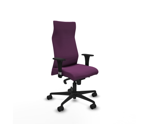 Piqueras y Crespo Albacete XL sincro similpiel morado brazos 1D base nailon ruedas 65 mm nailon