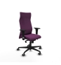 Piqueras y Crespo Albacete XL sincro similpiel morado brazos 1D base nailon ruedas 65mm engomadas