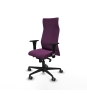 Piqueras y Crespo Albacete XL sincro similpiel morado brazos 1D base nailon ruedas 65mm engomadas