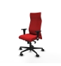Piqueras y Crespo Albacete XL sincro similpiel rojo brazos 1D base nailon ruedas 65 mm nailon