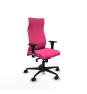 Piqueras y Crespo Albacete XL sincro similpiel rosa brazos 1D base nailon ruedas 65 mm nailon