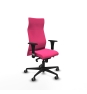 Piqueras y Crespo Albacete XL sincro similpiel rosa brazos 1D base nailon ruedas 65mm engomadas