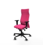 Piqueras y Crespo Albacete XL sincro similpiel rosa brazos 1D base nailon ruedas 65mm engomadas