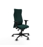 Piqueras y Crespo Albacete XL sincro similpiel verde botella brazos 1D base nailon ruedas 65mm engomadas