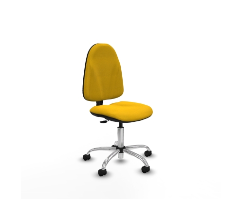 Piqueras y Crespo Algarra CP bali amarillo base cromada ruedas nailon 50mm