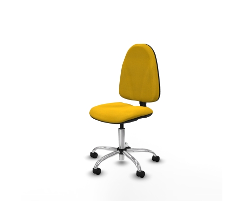 Piqueras y Crespo Algarra CP bali amarillo base cromada ruedas nailon 50mm