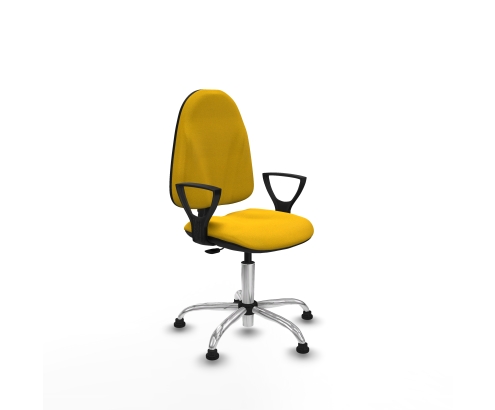 Piqueras y Crespo Algarra CP bali amarillo brazos fijos base cromada topes