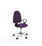 Piqueras y Crespo Algarra CP bali morado brazos fijos base cromada ruedas engomadas 50mm