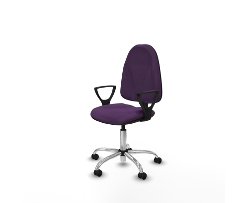 Piqueras y Crespo Algarra CP bali morado brazos fijos base cromada ruedas engomadas 50mm