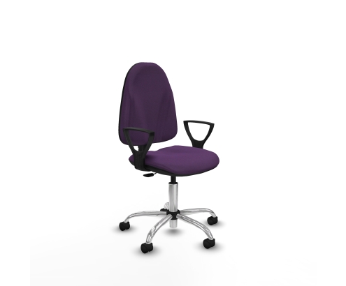 Piqueras y Crespo Algarra CP bali morado brazos fijos base cromada ruedas nailon 50mm