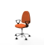 Piqueras y Crespo Algarra CP bali naranja brazos fijos base cromada ruedas engomadas 50mm