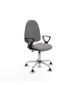 Piqueras y Crespo Algarra CP similpiel gris brazos fijos base cromada topes