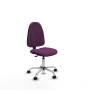 Piqueras y Crespo Algarra CP similpiel morado  base cromada ruedas engomadas 50mm