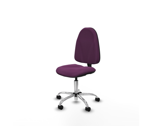 Piqueras y Crespo Algarra CP similpiel morado base cromada ruedas nailon 50mm