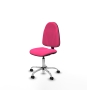 Piqueras y Crespo Algarra CP similpiel rosa  base cromada ruedas engomadas 50mm