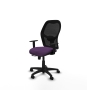 Piqueras y Crespo Aloc?n traslack malla negra bali morado brazos 1D base poliamida  ruedas nailon 50mm
