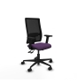 Piqueras y Crespo Bormate asincro malla negra bali morado brazos 2D base nailon  ruedas 65mm nailon