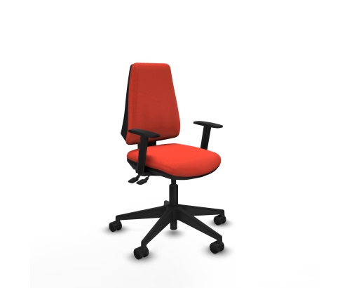 Piqueras y Crespo Elche AS bali naranja oscuro brazos 1D base piramidal ruedas nailon 65mm