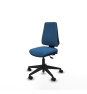 Piqueras y Crespo Elche AS similpiel azul claro base piramidal ruedas nailon 65mm