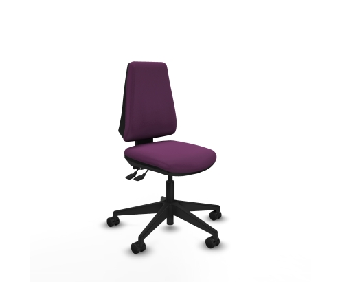 Piqueras y Crespo Elche AS similpiel morado base piramidal ruedas nailon 65mm