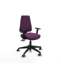 Piqueras y Crespo Elche AS similpiel morado brazos 1D base piramidal ruedas engomadas 65mm