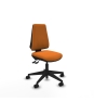 Piqueras y Crespo Elche AS similpiel naranja base piramidal ruedas nailon 65mm