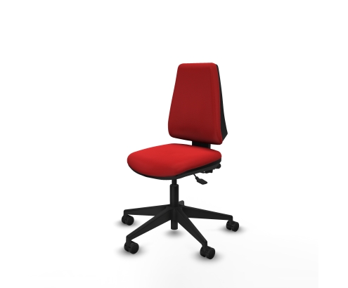 Piqueras y Crespo Elche AS similpiel rojo base piramidal ruedas nailon 65mm
