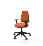 Piqueras y Crespo Elche CP bali naranja brazos 1D base piramidal ruedas engomadas 65mm
