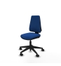 Piqueras y Crespo Elche CP similpiel azul base piramidal ruedas nailon 65mm