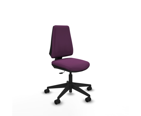 Piqueras y Crespo Elche CP similpiel morado base piramidal ruedas nailon 65mm