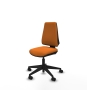 Piqueras y Crespo Elche CP similpiel naranja base piramidal ruedas nailon 65mm