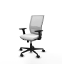 Piqueras y Crespo Haches traslack malla blanca bali blanco brazos 2D base nailon ruedas 65mm nailon