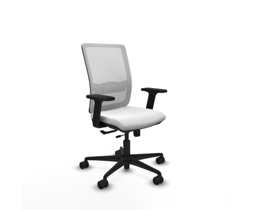 Piqueras y Crespo Haches traslack malla blanca bali blanco brazos 2D base nailon ruedas 65mm nailon