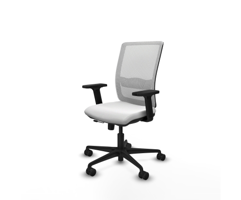 Piqueras y Crespo Haches traslack malla blanca bali blanco brazos 2D base nailon ruedas 65mm nailon
