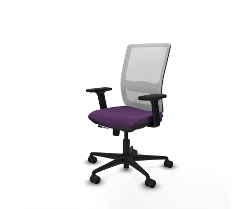 Piqueras y Crespo Haches traslack malla blanca bali morado brazos 2D base nailon ruedas 65mm nailon