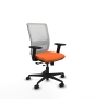 Piqueras y Crespo Haches traslack malla blanca bali naranja brazos 2D base nailon ruedas 65mm nailon