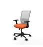 Piqueras y Crespo Haches traslack malla blanca bali naranja brazos 2D base nailon ruedas 65mm nailon