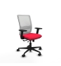Piqueras y Crespo Haches traslack malla blanca bali rojo brazos 2D base nailon ruedas 65mm nailon
