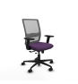 Piqueras y Crespo Haches traslack malla gris bali morado brazos 2D base nailon ruedas 65mm nailon