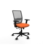 Piqueras y Crespo Haches traslack malla gris bali naranja brazos 2D base nailon ruedas 65mm nailon