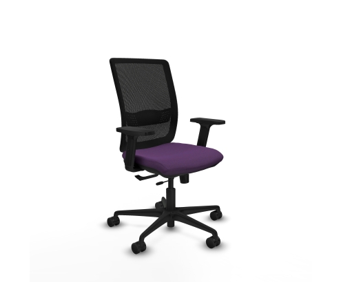 Piqueras y Crespo Haches traslack malla negra bali morado brazos 2D base nailon ruedas 65mm nailon