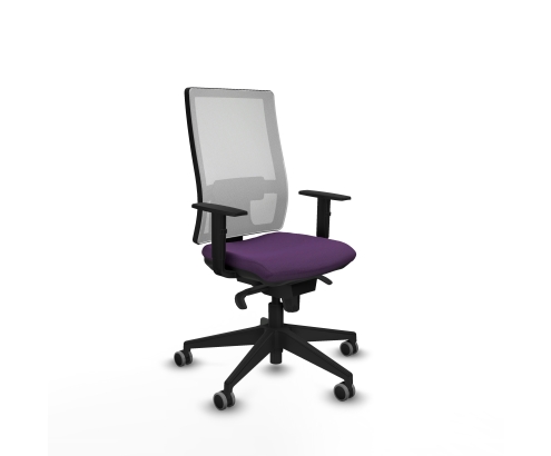 Piqueras y Crespo Horna sincro malla blanca bali morado brazos 1D base piramidal ruedas 65mm engomadas