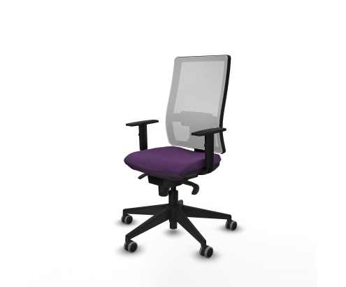 Piqueras y Crespo Horna sincro malla blanca bali morado brazos 1D base piramidal ruedas 65mm engomadas